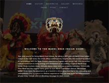 Tablet Screenshot of mardigrasindianshow.com